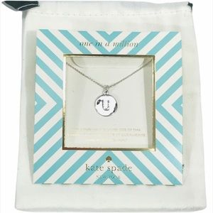 Kate Spade One In A Million U Necklace, Silver